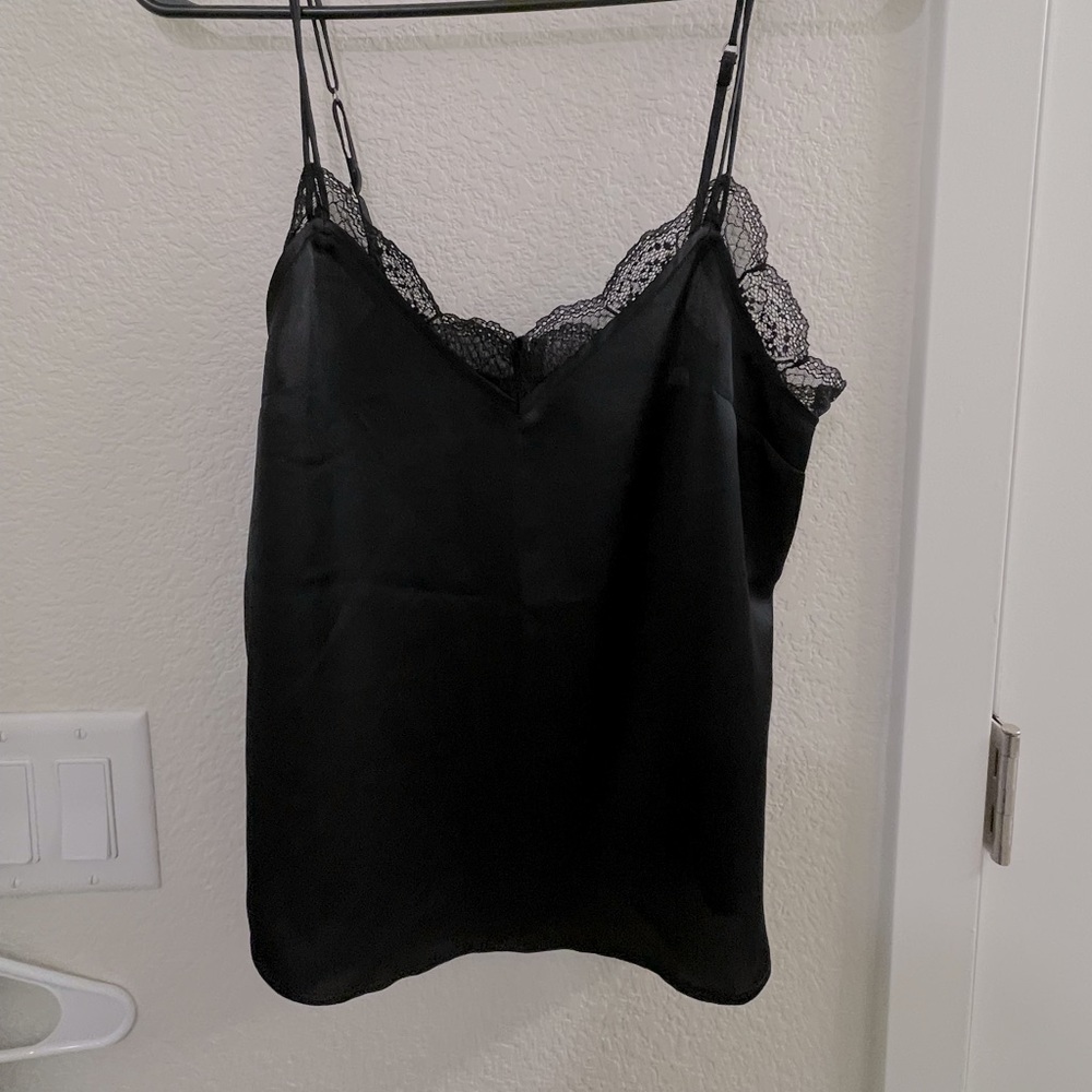 Abercrombie Lace Trim Black Cami